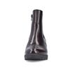 Rieker High Heel Side Zip Gusset Boot - Bordo